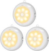 BLS Motion Sensor Puck Light – Warm Ambient Bedroom Decor with Dimmable Glow