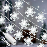 Lakumu 40 LED Snowflake Fairy Lights Rechargeable Housewarming Gift for Women and New Apartment Owners