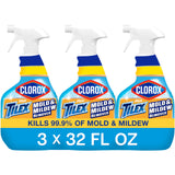 Clorox Tilex Mold and Mildew Remover – Camping and Picnic Area Mold Remover for Vinyl Furniture, Pack of 3