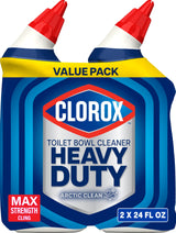 Clorox Toilet Bowl Cleaner Arctic Clean for Multitasking Parents, Fast-Acting Hard Water Stain Remover