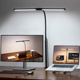 Sleek Architect Style Desk Light in Matte Finish – Space Saving Clamp Lamp for Simple Modern Home Offices