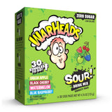 Warheads Singles To Go Sour Drink Mix – Hiking and Trail Hydration Packets, Single-Serve Sour Powder Sticks