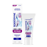 Sensodyne Clinical Repair Whiten & Shine Toothpaste – Self-Care Dental Ritual for Sensitive Teeth, 2.3 oz Daily Mint