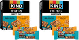KIND Mini Snack Bars – Kid Friendly Backpack Snack Variety, Low Sugar Caramel and Dark Chocolate Mini Packs