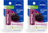 NIVEA Tinted Lip Balm – Dermatologically Tested Lip Care for Sensitive Skin, Blackberry Stick