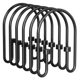 AmazerBath Metal Shower Curtain Rings – Clean Line Minimalist Design, Less Is More Bathroom Upgrade 5 Ball Glide