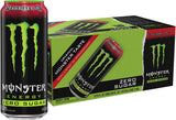 Monster Energy Strawberry Zero Sugar – Pre-Shift Focus Drink for Truckers and Remote Workers, 15-Pack of 16 oz Cans