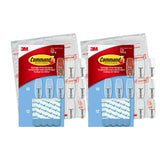 Command Medium Clear Wire Toggle Hooks for Home Office Focus, Adhesive Hooks for Cables, Headphones, and Calendars