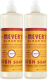 MRS. MEYER'S CLEAN DAY Liquid Dish Soap Clementine Scent 16 Fl Oz – Plant-Derived Cleanser for Mindful Home Cooks
