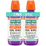 TheraBreath Complete Mouthwash 6-in-1, Single-Bottle Replacement for Multiple Oral Care Products, 2 Pack