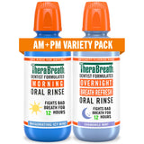TheraBreath AM + PM Mouthwash – Alcohol-Free, No-Burn Formula for Sensitive Gums