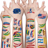 Awinmay 45 Pcs Soccer Tattoos – Sports Lover Gift Set for Teens and Adults Hosting World Cup 2026 Watch Parties
