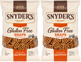 Snyder's of Hanover Gluten Free Pretzel Snaps – Nut-Free Lunchbox Treat for Children, 8 oz Shareable Bag