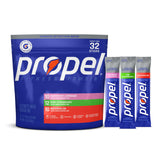 Propel Electrolyte Powder Sticks – Portable Hydration for Hiking, Cycling and Trail Running, 32 Single Serve Packets