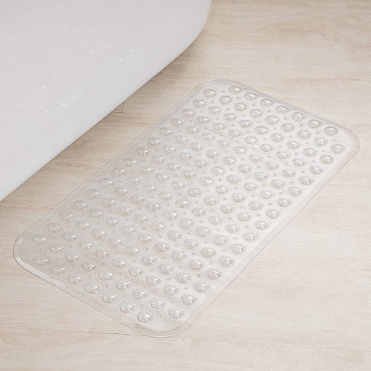 textured pebble-style surface for traction and foot massage