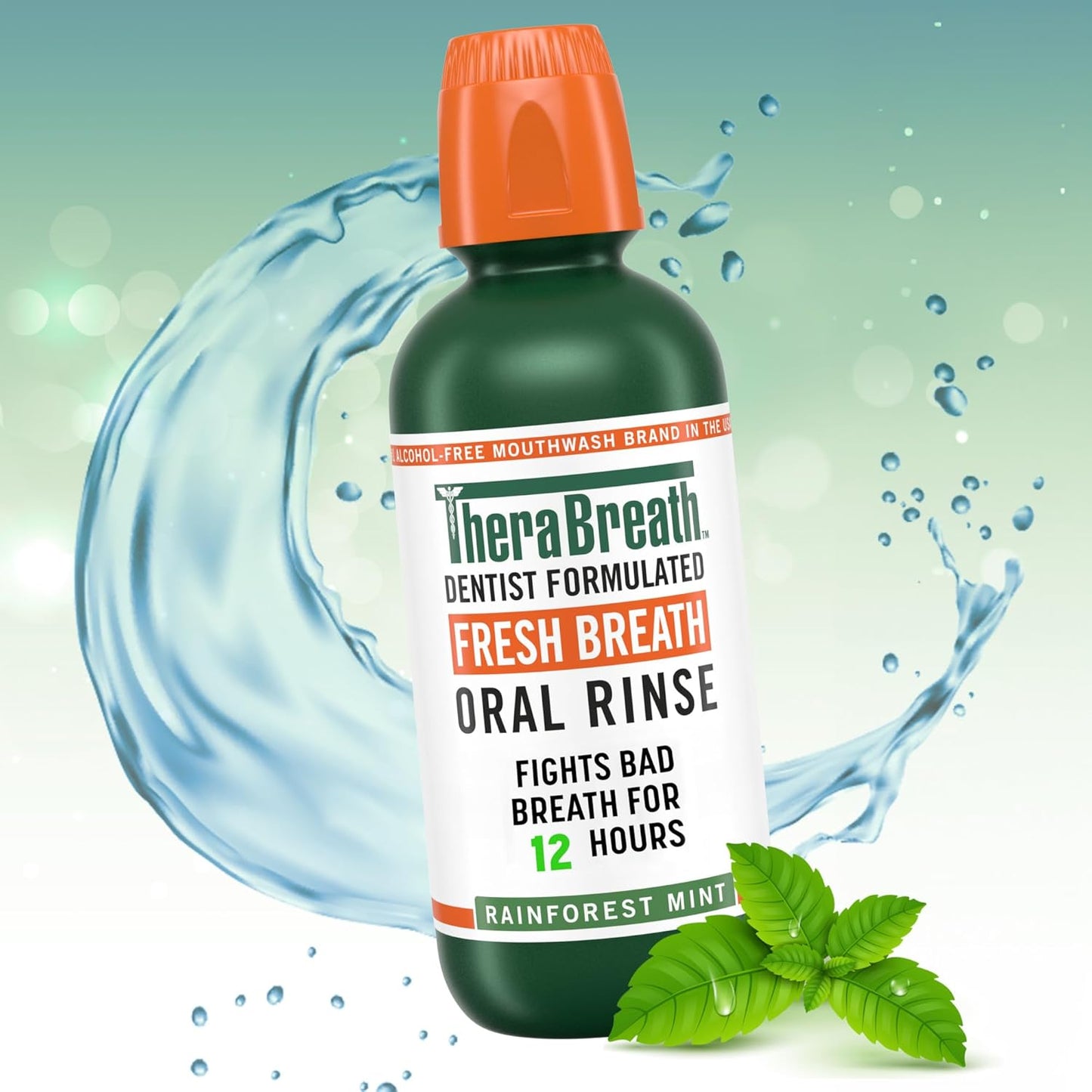 TheraBreath Alcohol-Free Mouthwash – Safe for Sensitive Mouths, Dry Mouth Relief Without Burning or Irritation