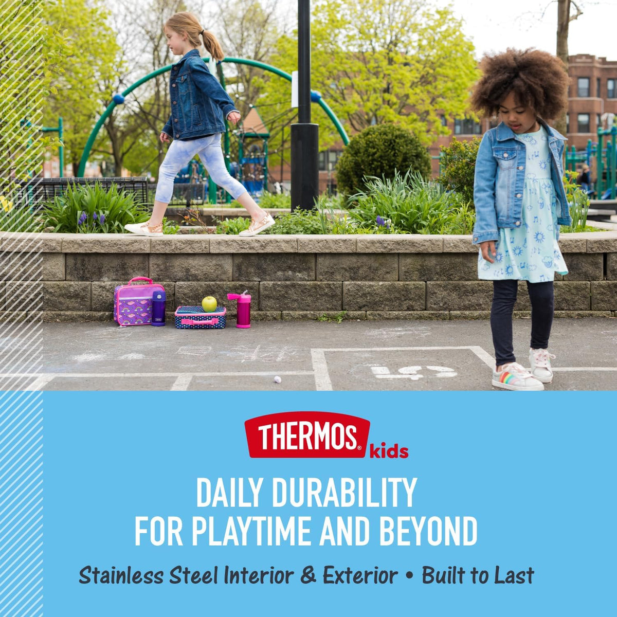 THERMOS FUNTAINER 12 oz Kids Bottle with Covered Drinking Straw - Hygienic Hydration for Shared Classroom Spaces