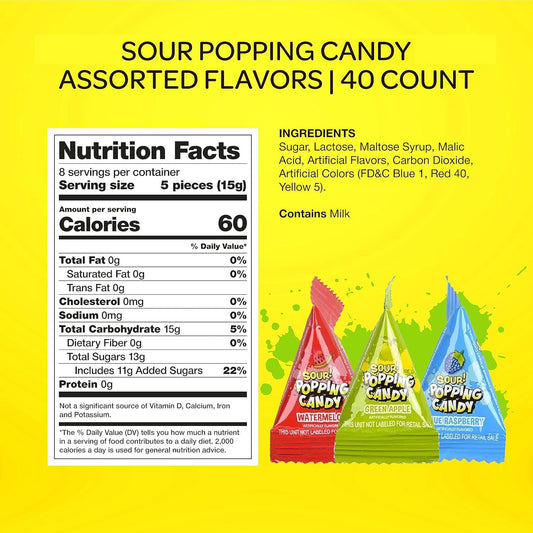three assorted fruit flavors: blue raspberry, watermelon, green apple