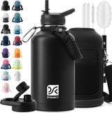 Hydration Hero 64oz Desk Water Bottle – All-Day Focus Hydration for Home Office and Conference Room with Straw Lid