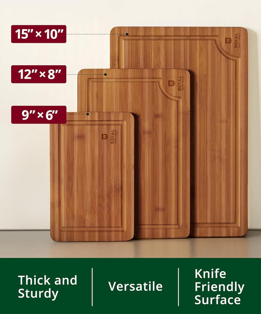three-piece set with sizes 9x6", 12x8", and 15x10" for varied tasks