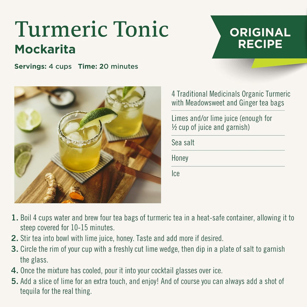 Traditional Medicinals Organic Turmeric Tea with Ginger & Meadowsweet – Uncluttered Pantry Staple for the Intentional Home
