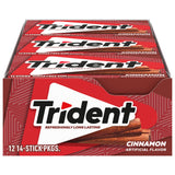 Trident Bubblegum Sugar Free Gum – Camping and Road Trip Fresh Breath Companion, 12 Packs of 14 Sticks