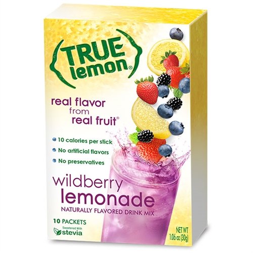 TRUE LEMON Crystalized Lemon Packets – Office Breakroom Hydration Supply for Focused Workdays