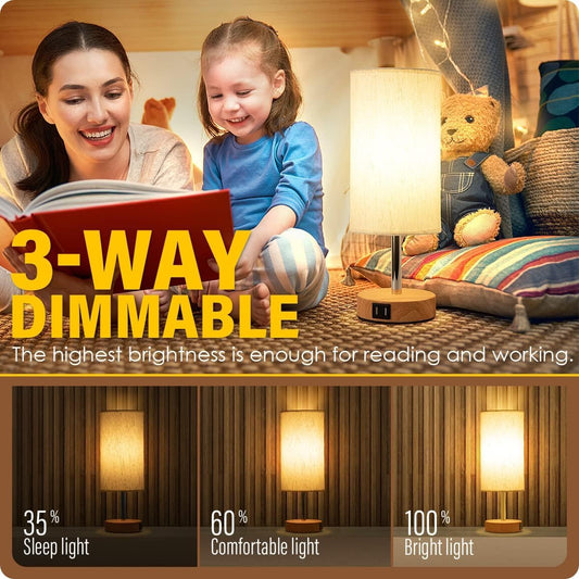 two built-in usb charging ports (5v/2.1a each) that work when lamp is on or off