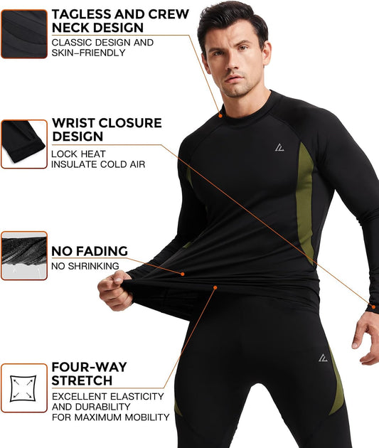 two thickness options: midweight for daily/active use and heavyweight for extreme cold and hunting
