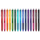 Vanstek 18 Black Retractable Erasable Gel Pens Clicker – Monochrome Writing, Fine Point 0.7mm