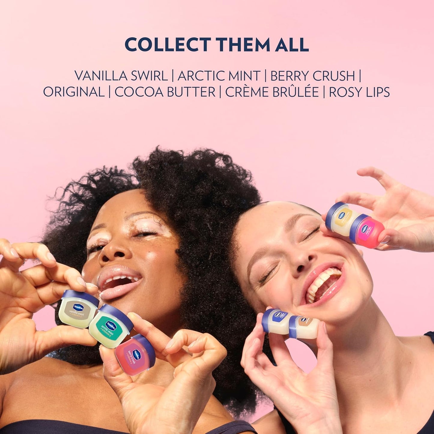 Vaseline Lip Therapy Rosy Lips Mini 2 Pack – Pocket Sized Lip Balm for Camping and Hiking, Tinted Moisturizer for Wind and Sun Exposure