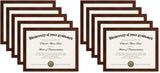 upsimples Glass Diploma Frame 5-Pack – Valentine's Day Gift for Proud Parents, Mixed Finish Options