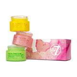 W7 Sweet Dreams Overnight Lip Mask Trio – Subtle Fruity Scent Self-Care Mask for Evening Relaxation, Strawberry Apple Grapefruit