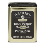 Watkins Gourmet Black Pepper Tin – Durable Seasoning for Patio Grilling, Backyard BBQs, and Outdoor Kitchens
