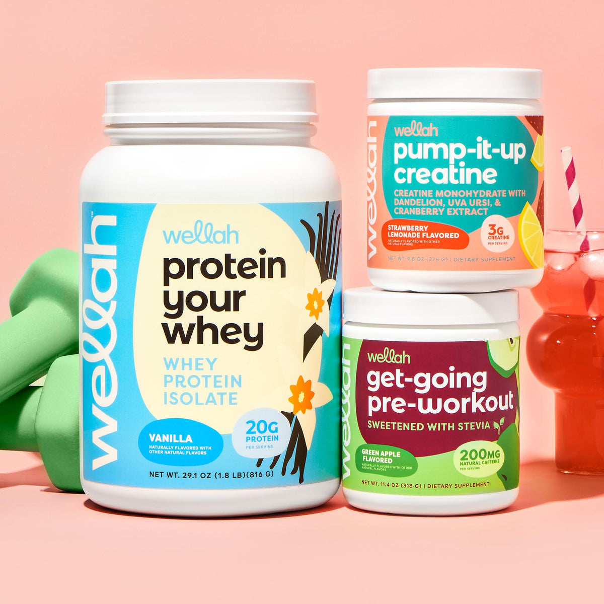Wellah Pump-It-Up Creatine — Neutral, No-Fuss Hydration Staple for the Less-Is-More Kitchen Aesthetic