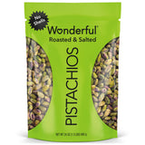 Wonderful Pistachios No Shells Roasted & Salted, Healthy Gourmet Gift Basket for Hostess and Housewarming, 24 Ounce Resealable Bag