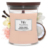WoodWick Cashmere Candle – Premium Designer Fragrance for Upscale Living Room, Crackling Hourglass Jar