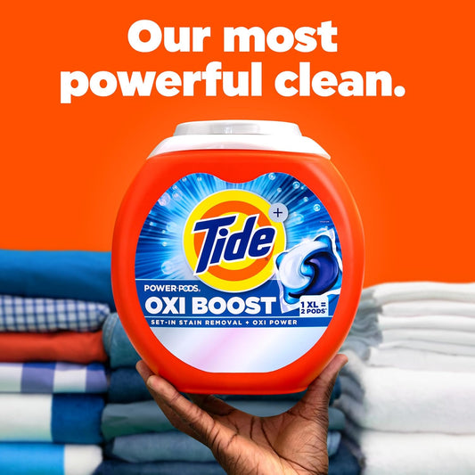 xl power pod format equal to 2 regular tide pods per pac