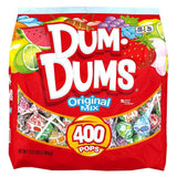 Dum Dums Assorted Lollipops 400 Count – Peanut-Free, Nut-Free Mini Suckers for Kids' Party Favors, Halloween Handouts and School Celebrations