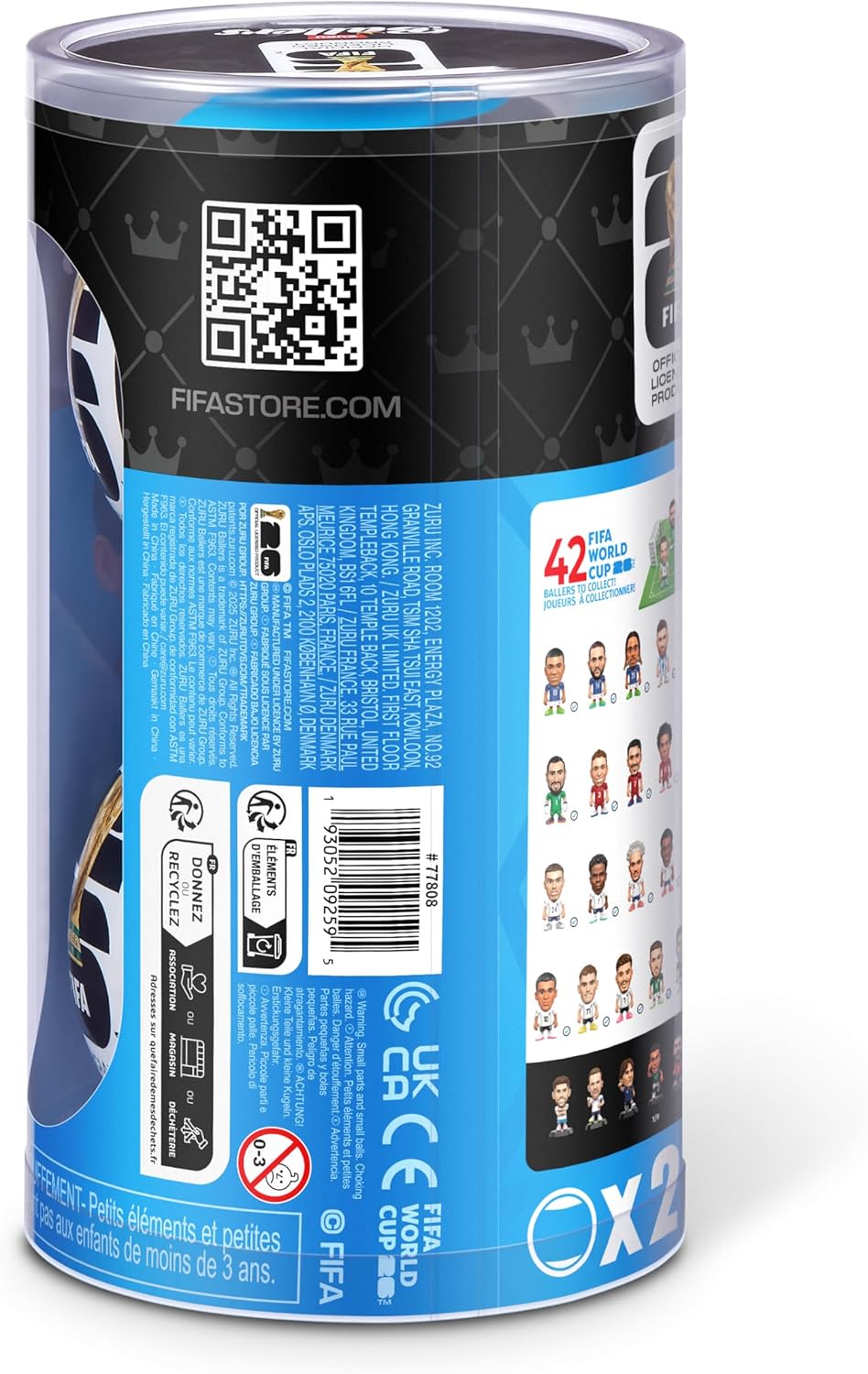 ZURU FIFA World Cup 2026 Ballers Series 1 2 Pack – Officially Licensed Soccer Collectible Birthday Gift for Boys and Soccer Fans of All Ages