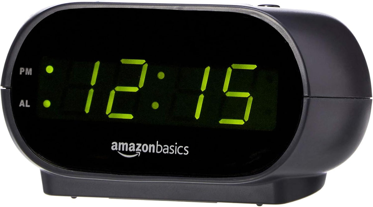 0.7-inch green led display for at-a-glance time reading in the dark