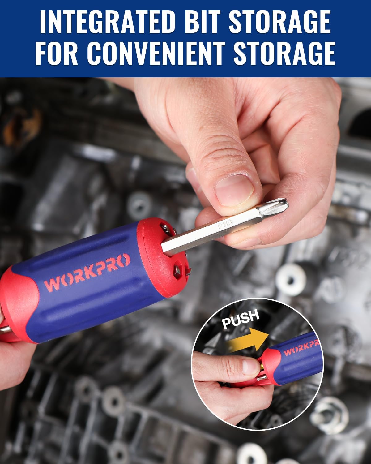 1/4 inch hex shank compatibility with standard driver bits