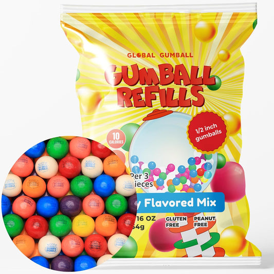 1 lb bulk packaging yielding approximately 260 mini gumballs