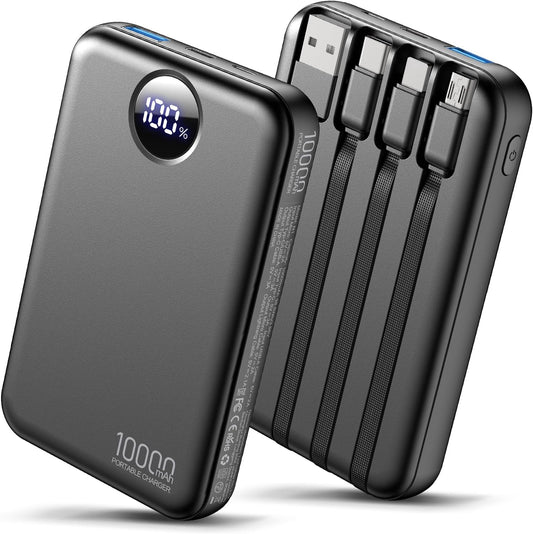 10,000mah lithium polymer battery delivering roughly 2.2 iphone 16 charges