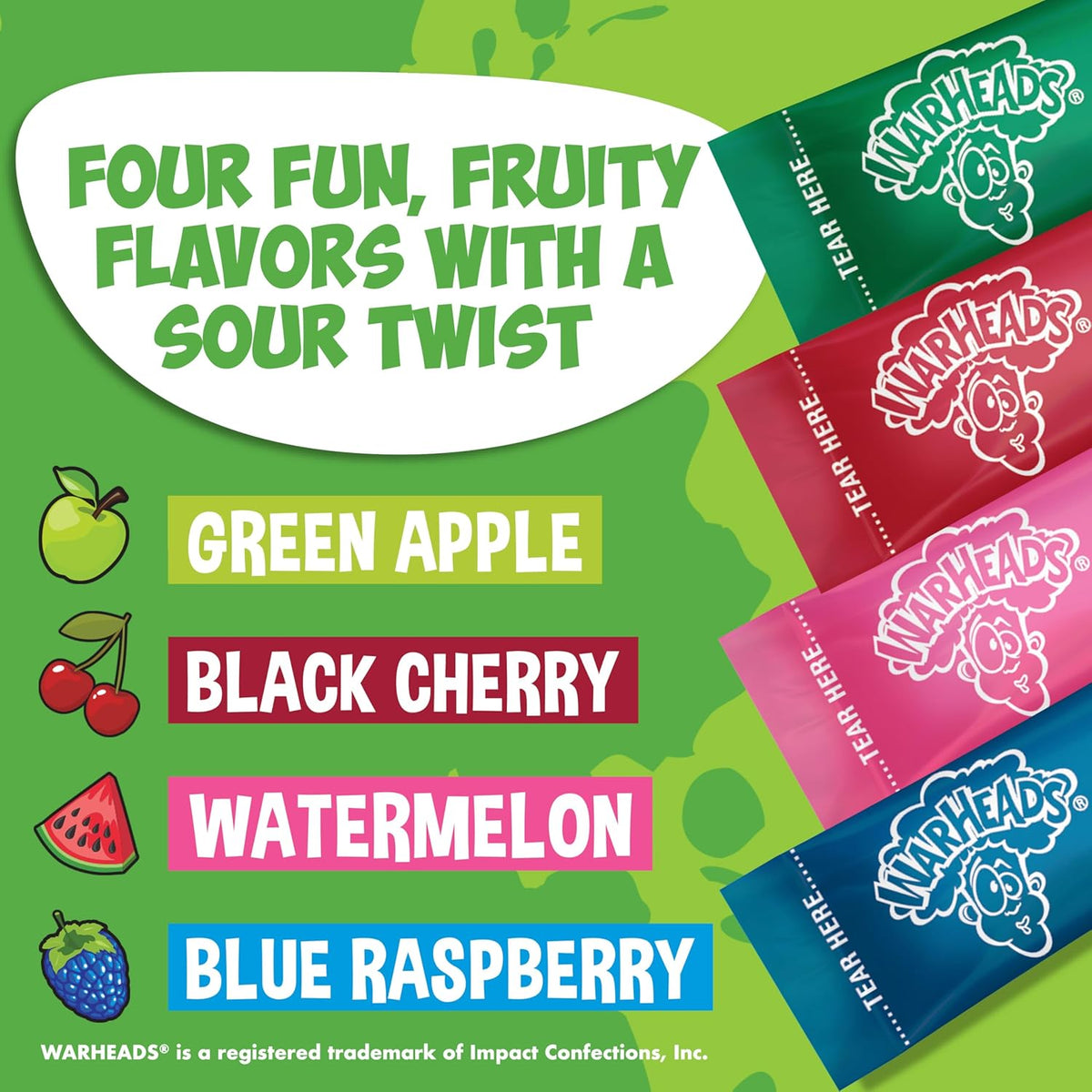 10 calories per serving with intense sour taste