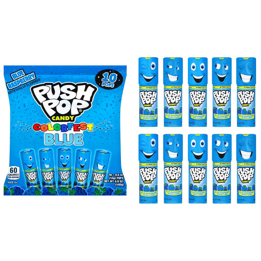 10-count bulk bag of individually-wrapped hard candy lollipops
