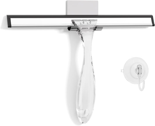 10-inch or 12-inch wide silicone blade for fast, streak-free water removal