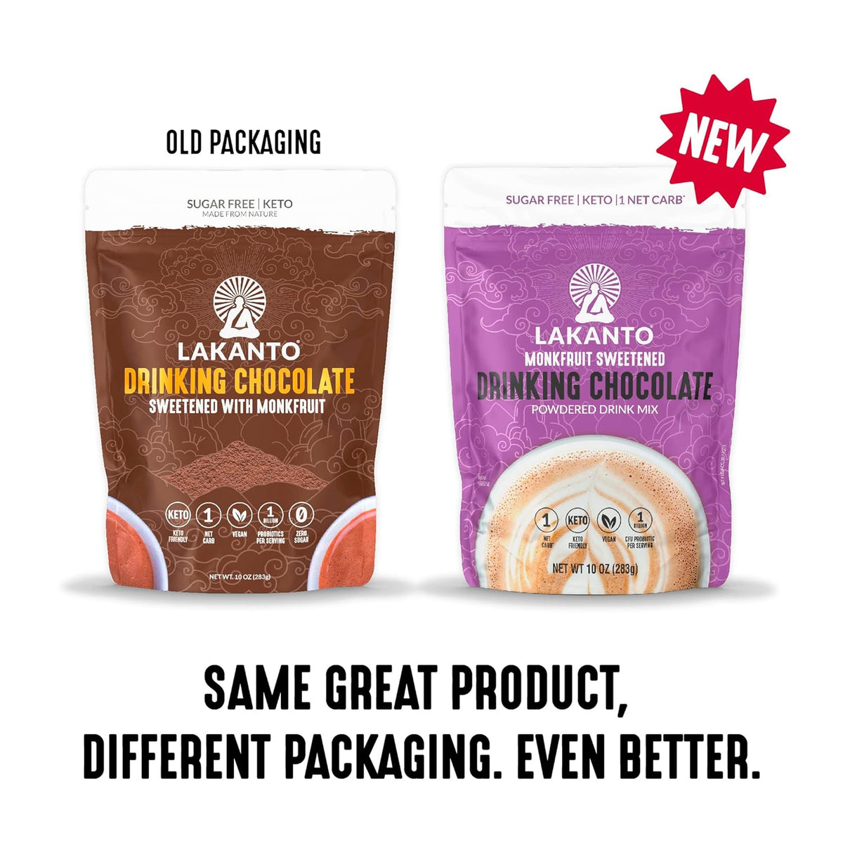 10 oz pouch yielding 26 servings with simple scoop-and-mix preparation