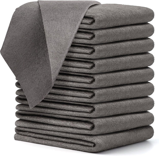 10-pack of 11.8 x 7.76 inch thickened microfiber cleaning cloths