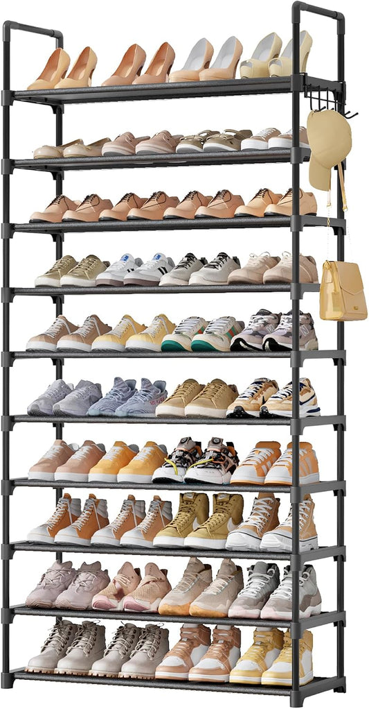 10 tiers with 4-pair-per-tier capacity (approx. 40 pairs total)